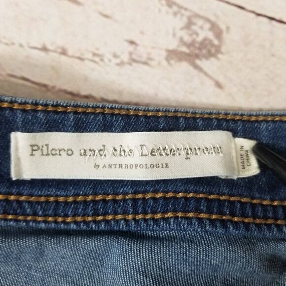 Pilcro Anthropologie Womens Size 26 Utility High Rise Crop Bootcut Denim Jeans - Picture 8 of 11